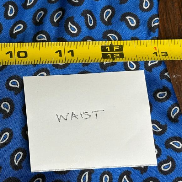 Maje NWT Ilona Blue Satin Paisley Print Romper 34 EU 2 US - Picture 8 of 10